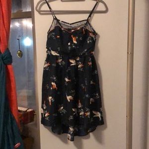 Navy Blue Bird Sundress
